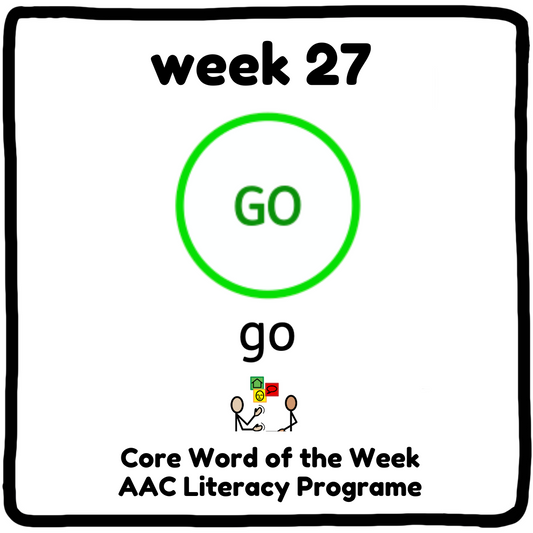 Ready, Set, 'GO'! Teaching This Week’s Core Word, Week 27 - 'Go'