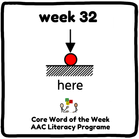 A new week is 'here'! So it must be time for a new Core Word - Week 32