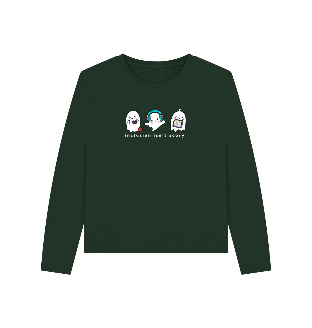 Evergreen Inclusion Isn't Scary Women's Longsleeve Tee