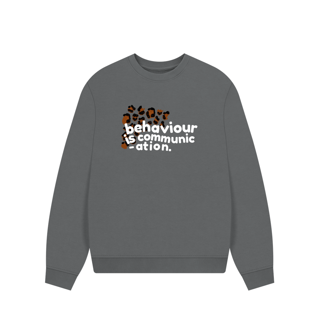 Slate Grey Printed Sweater