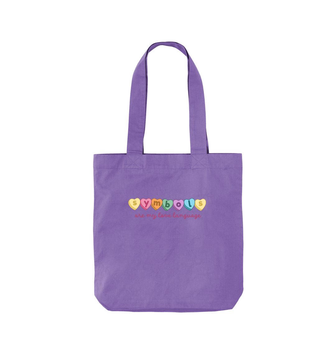 Violet Printed Bag Front