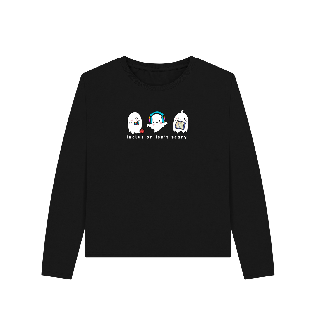 Black Inclusion Isn't Scary Women's Longsleeve Tee