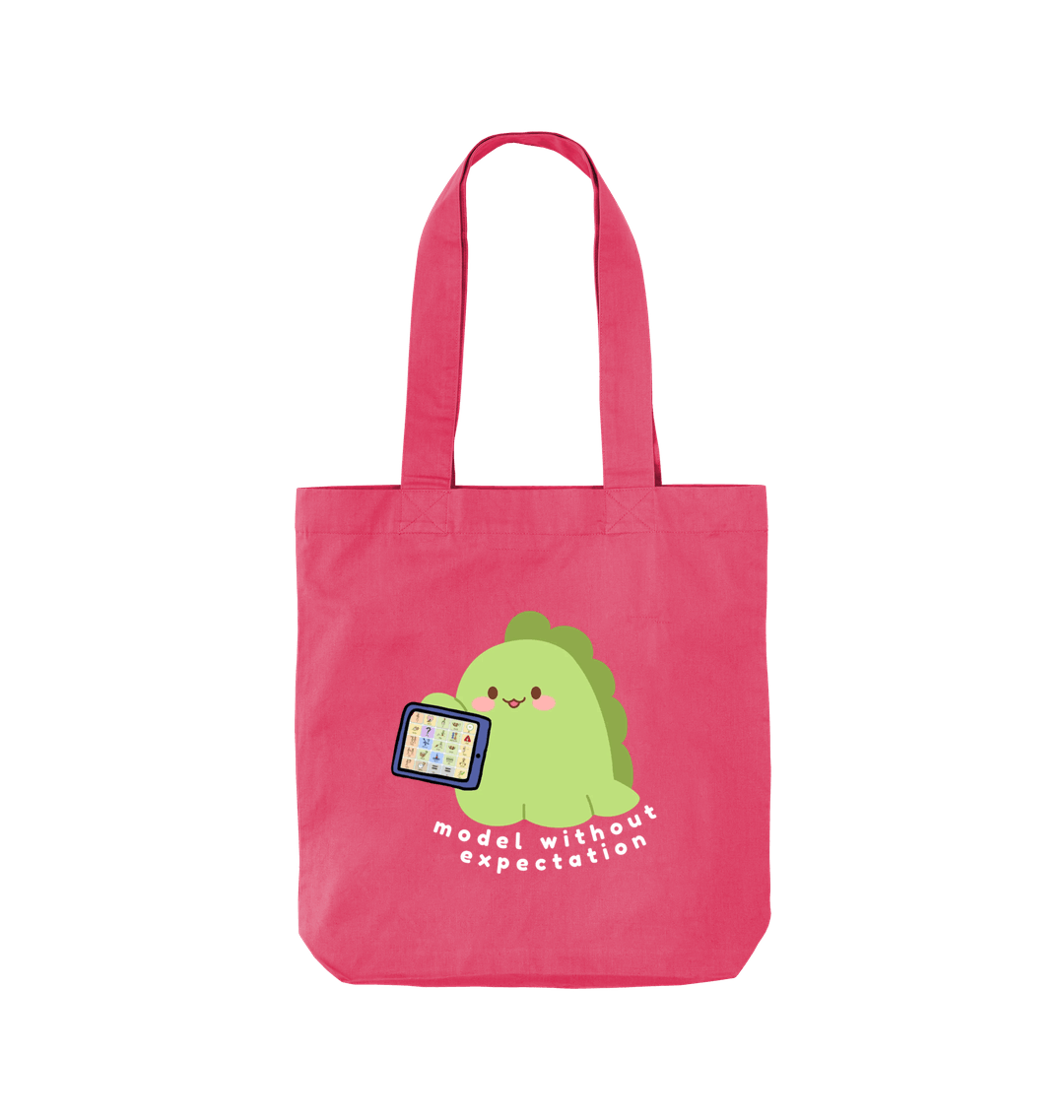 Raspberry Pink Printed Bag Front