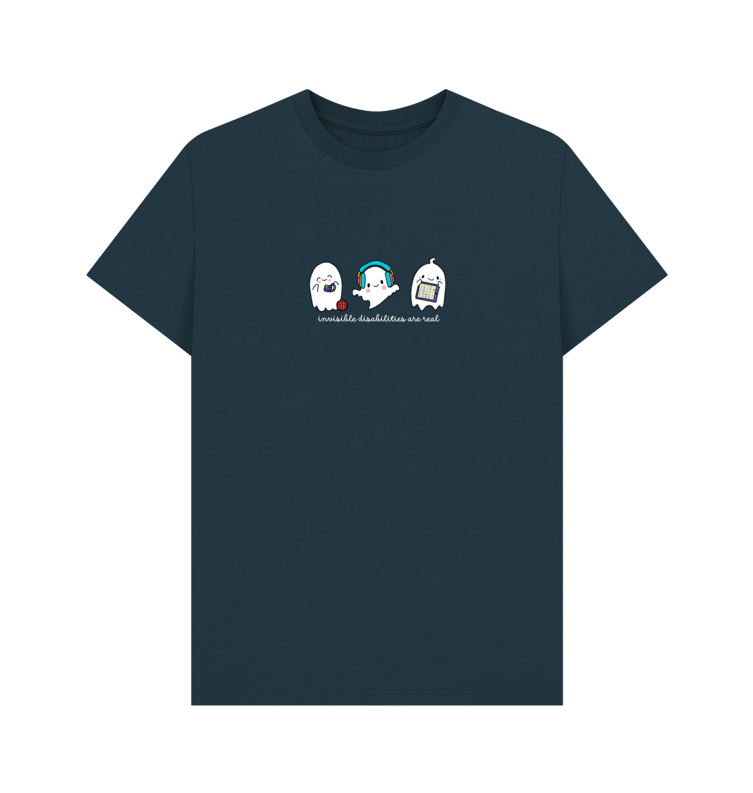 Denim Blue Printed T-shirt Front