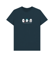 Denim Blue Printed T-shirt Front