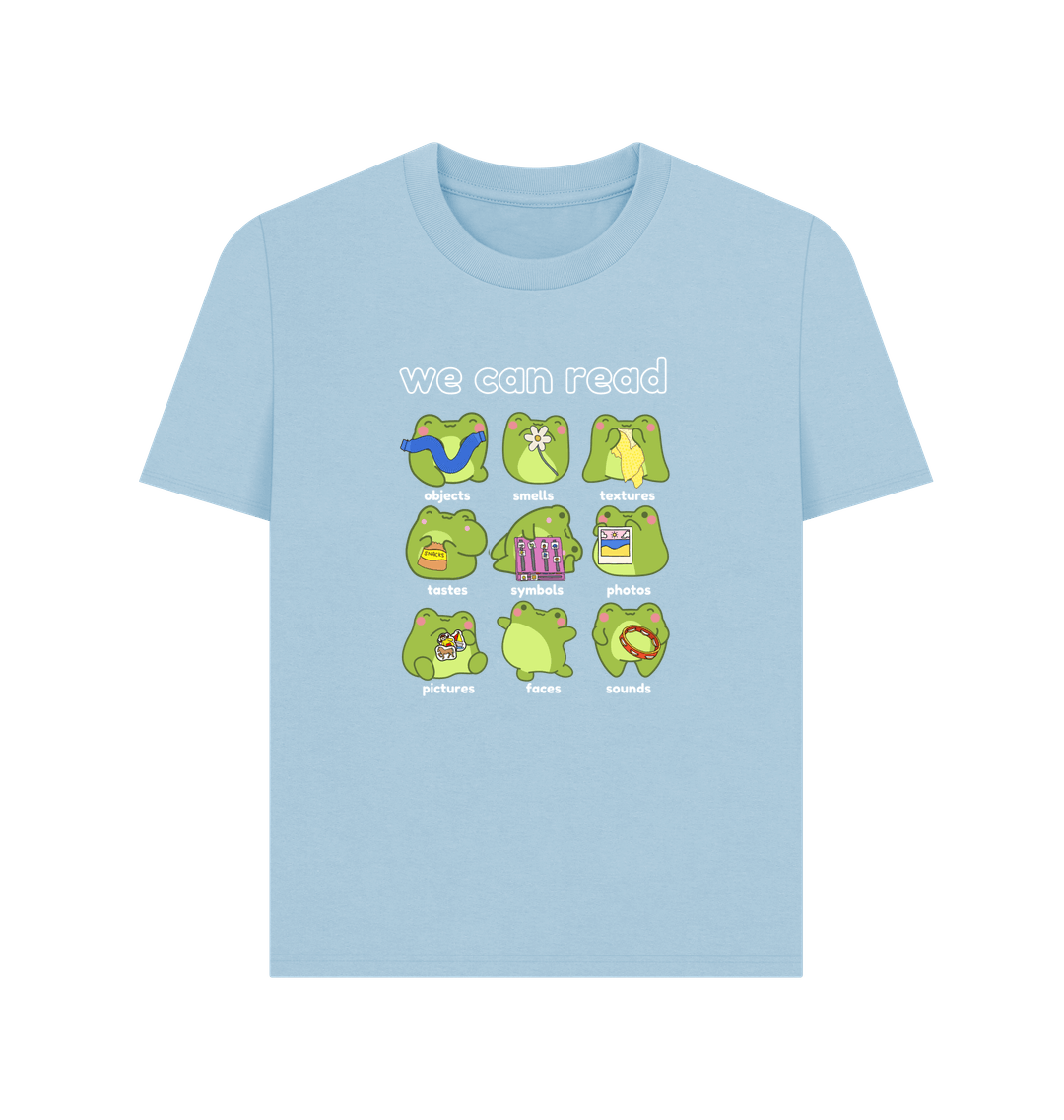 Milky Blue Printed T-shirt