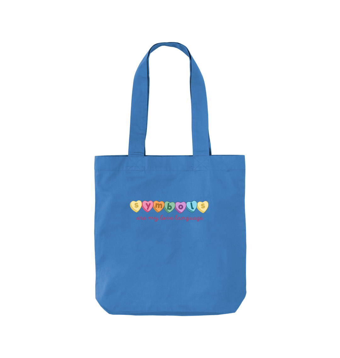 Cornflower Blue Printed Bag Front