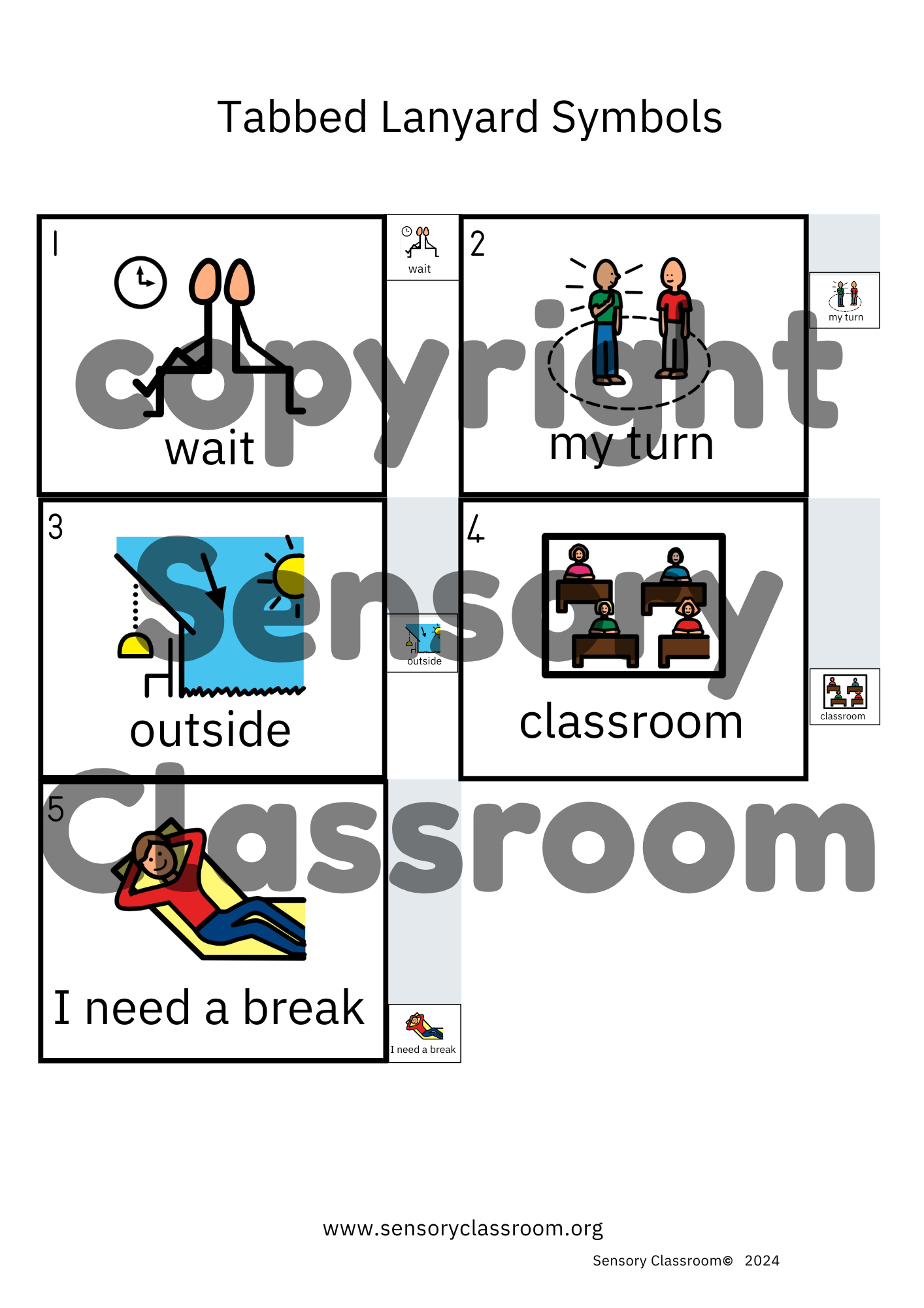 Tabbed Symbols Sets