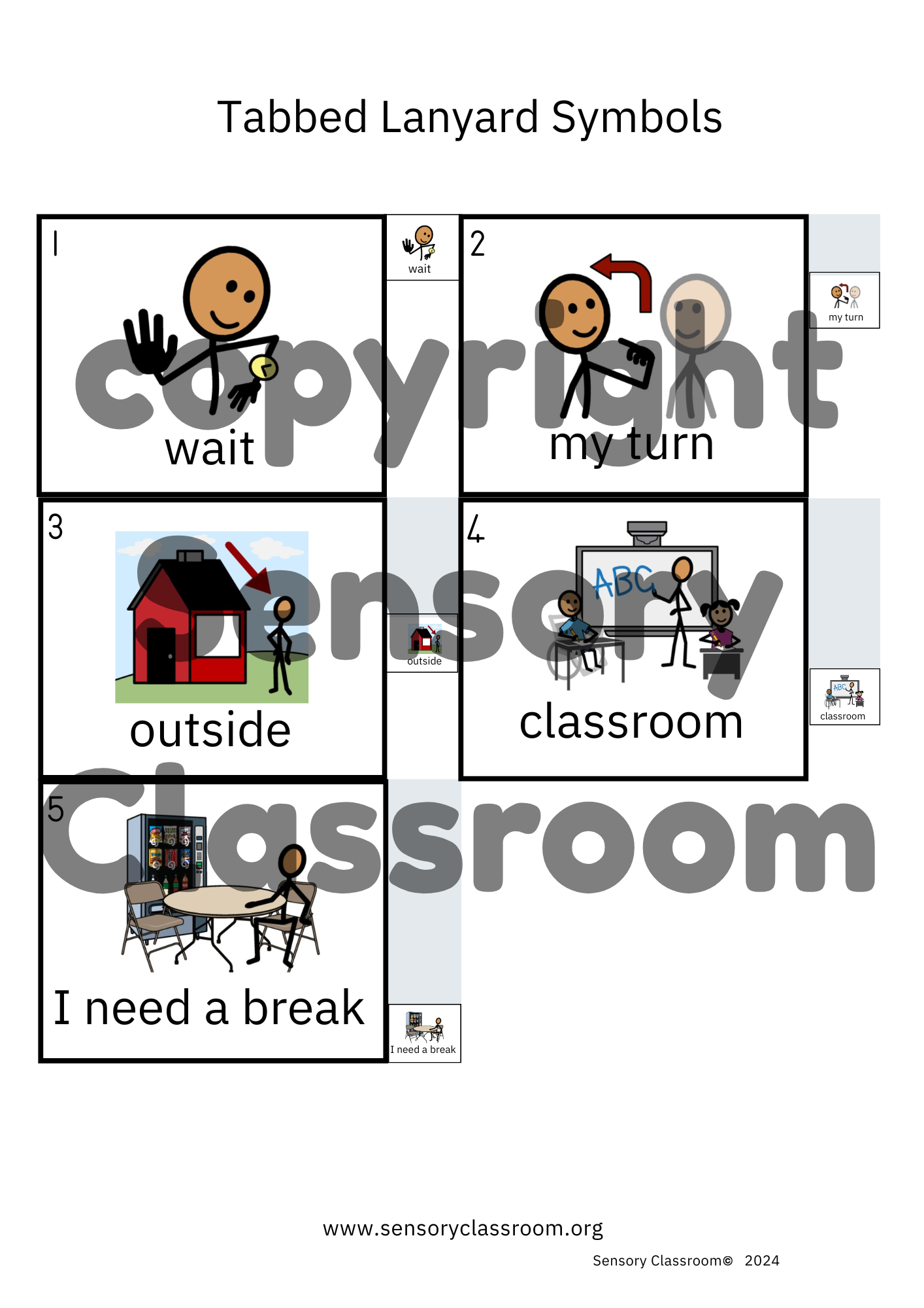 Tabbed Symbols Sets