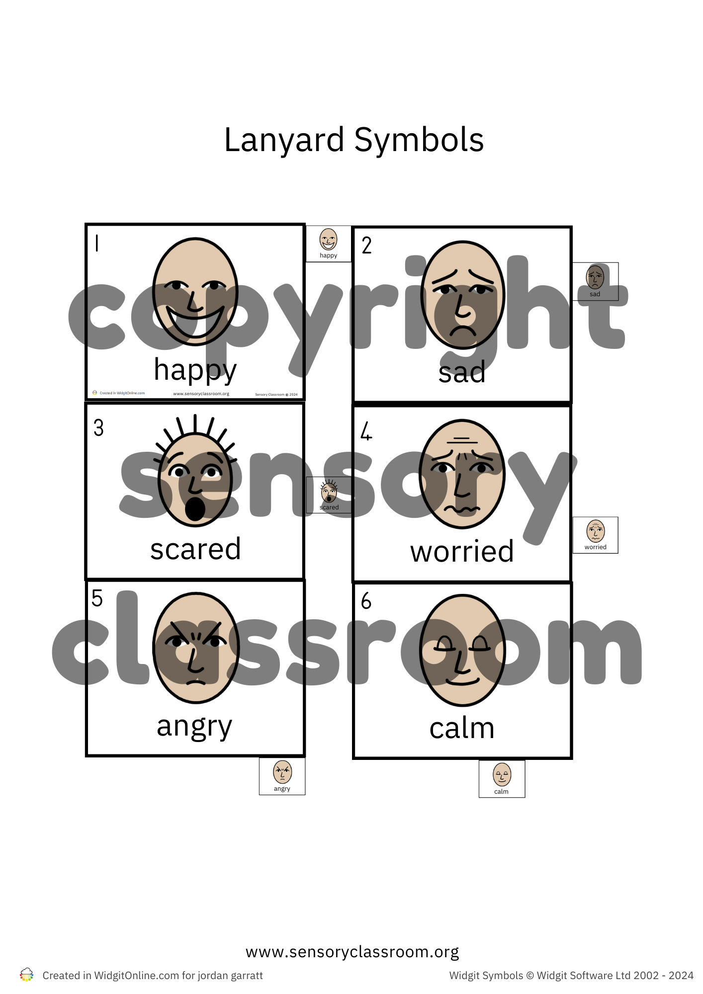 Tabbed Symbols Sets