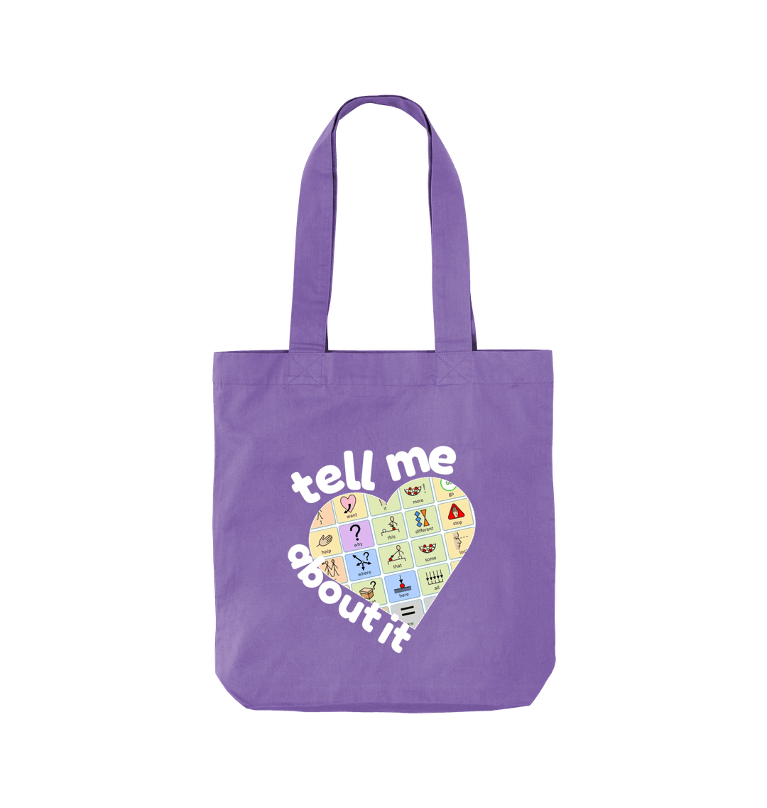 Violet Printed Bag Front