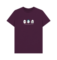 Purple Printed T-shirt Front