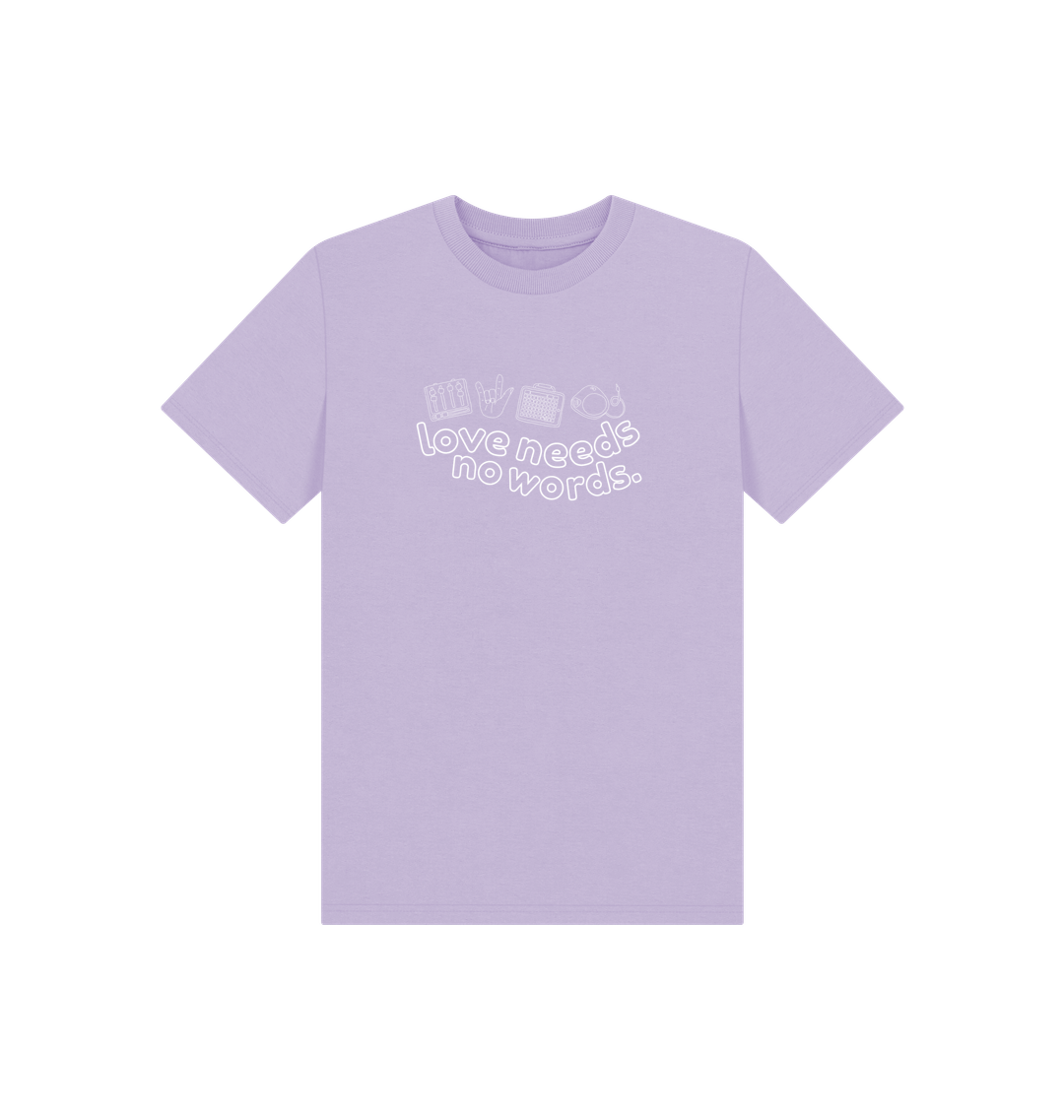 Soft Lilac Printed Kids T-Shirt