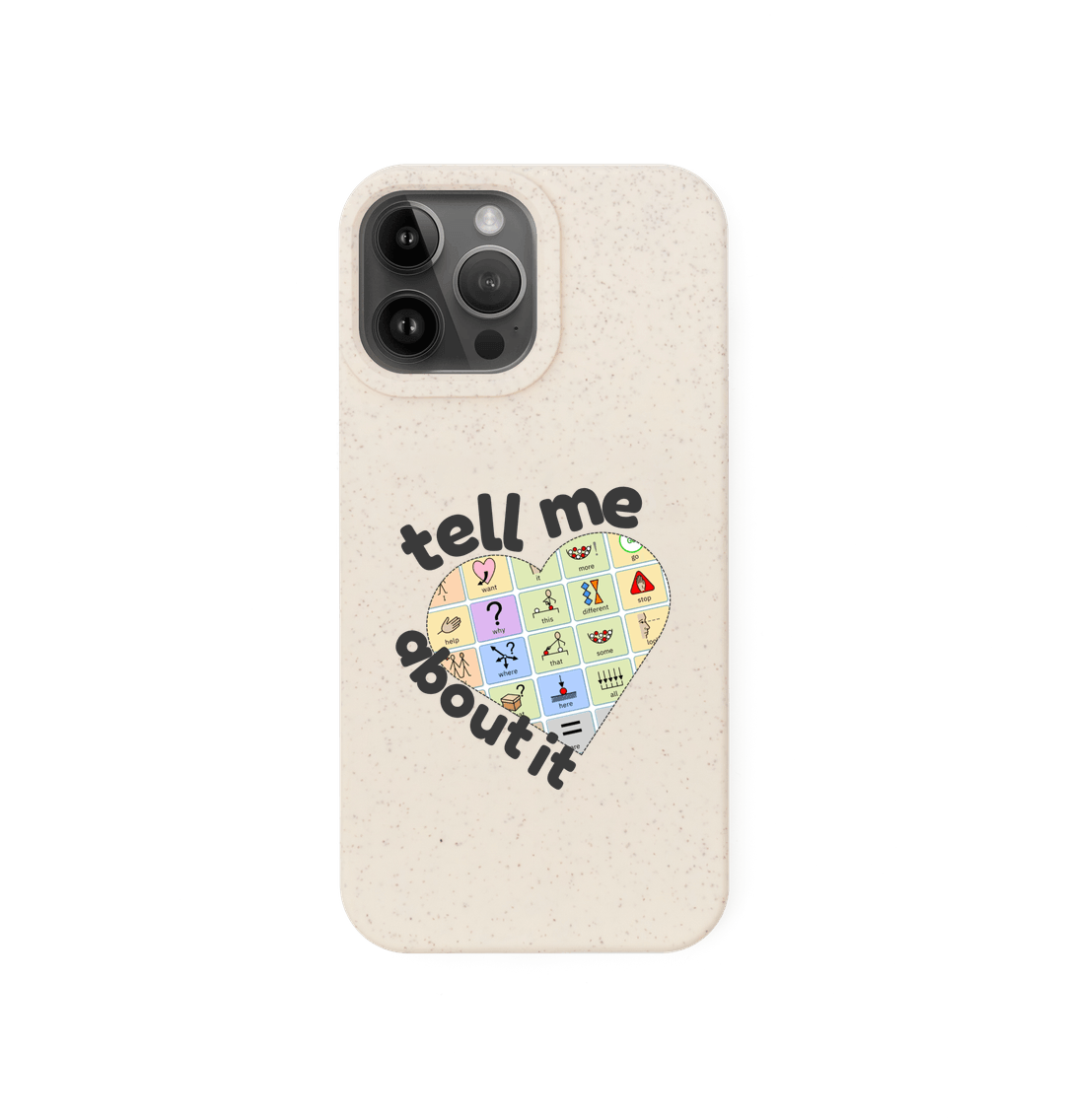 Natural Tell me about it phone case