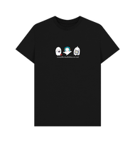 Black Printed T-shirt Front