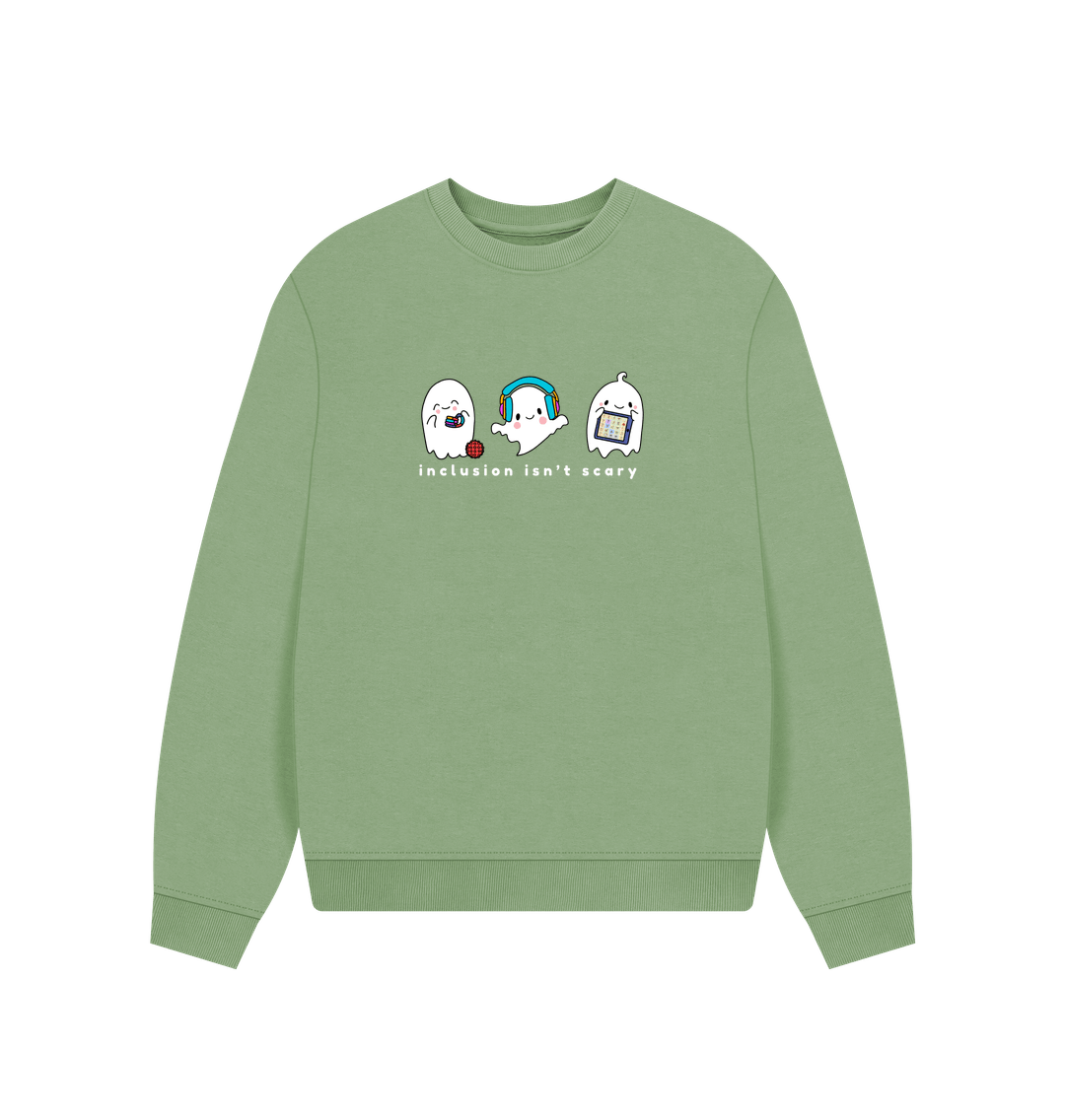 Sage Inclusion Isn't Scary Women's Oversized Sweater
