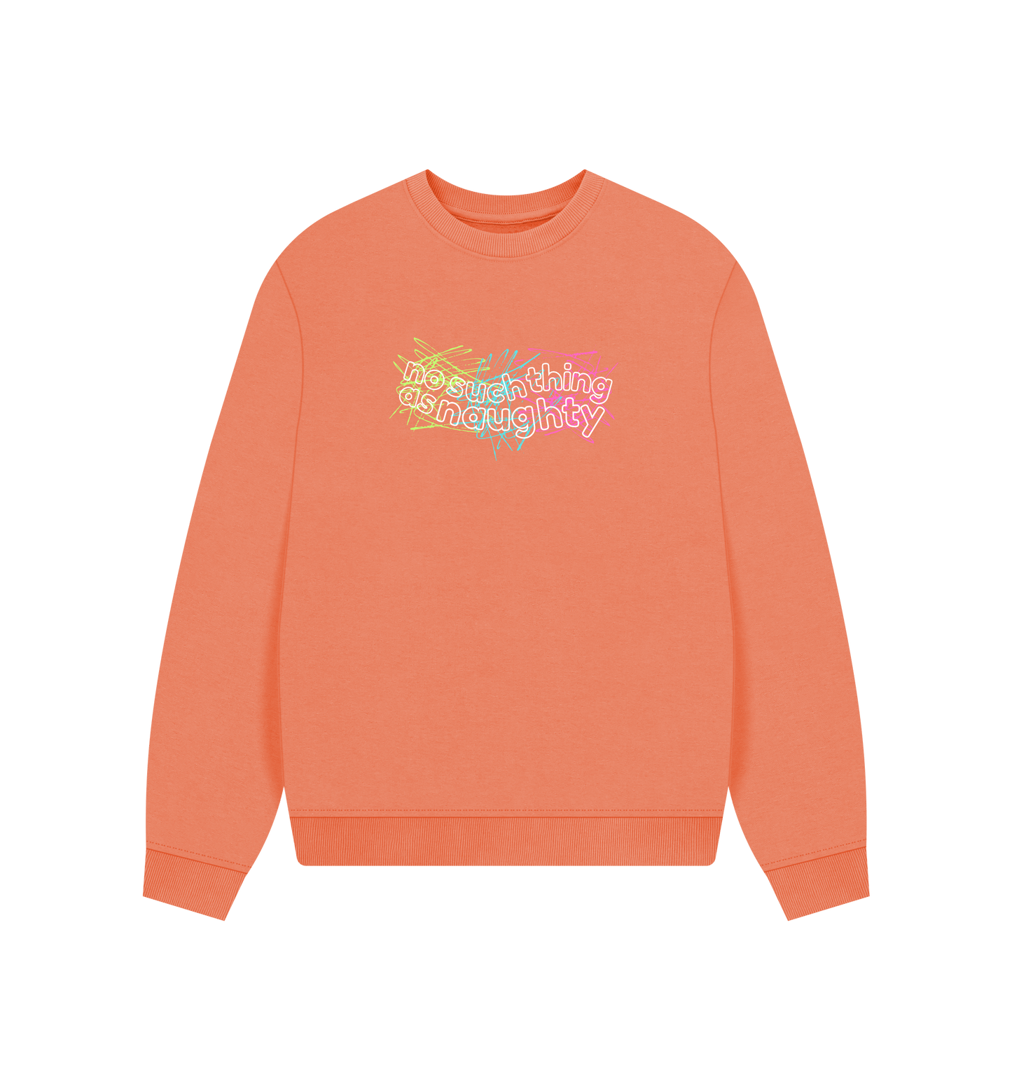 Apricot Printed Sweater Front