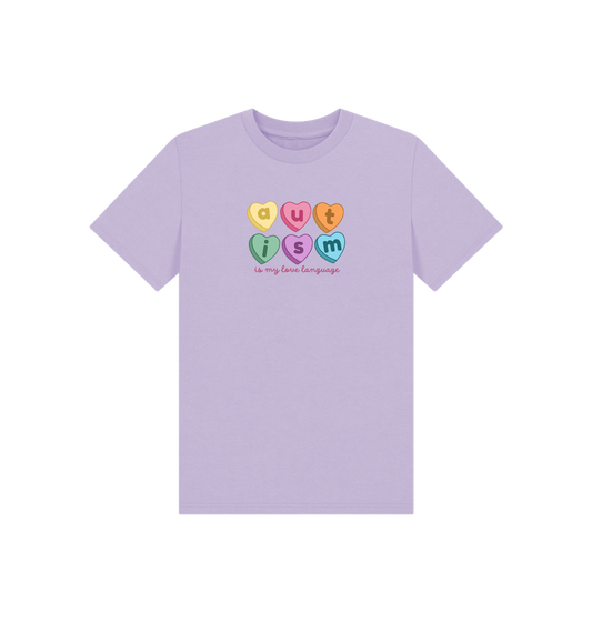Soft Lilac Printed Kids T-Shirt
