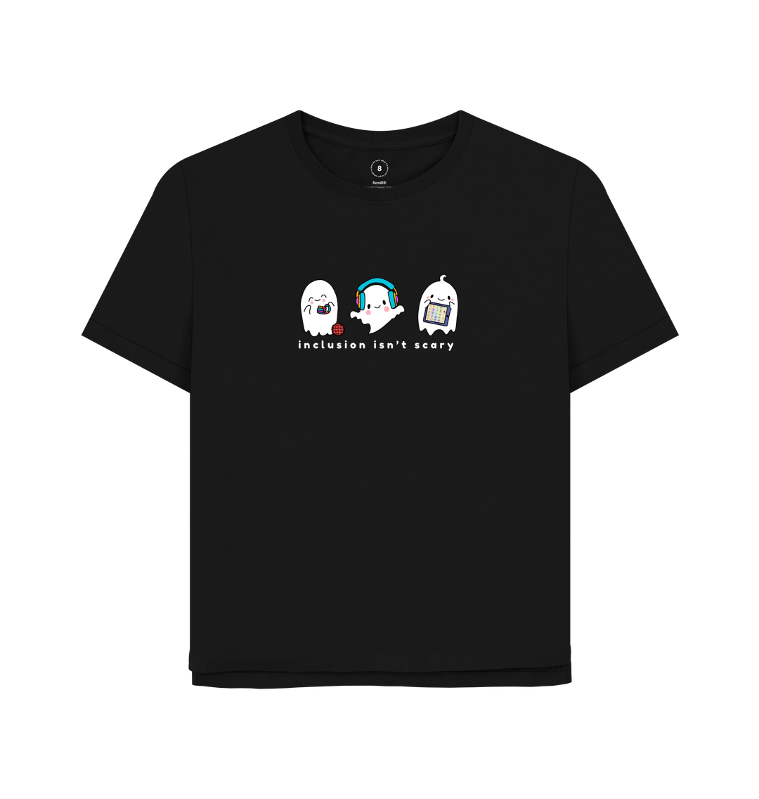 Black Printed T-shirt Front