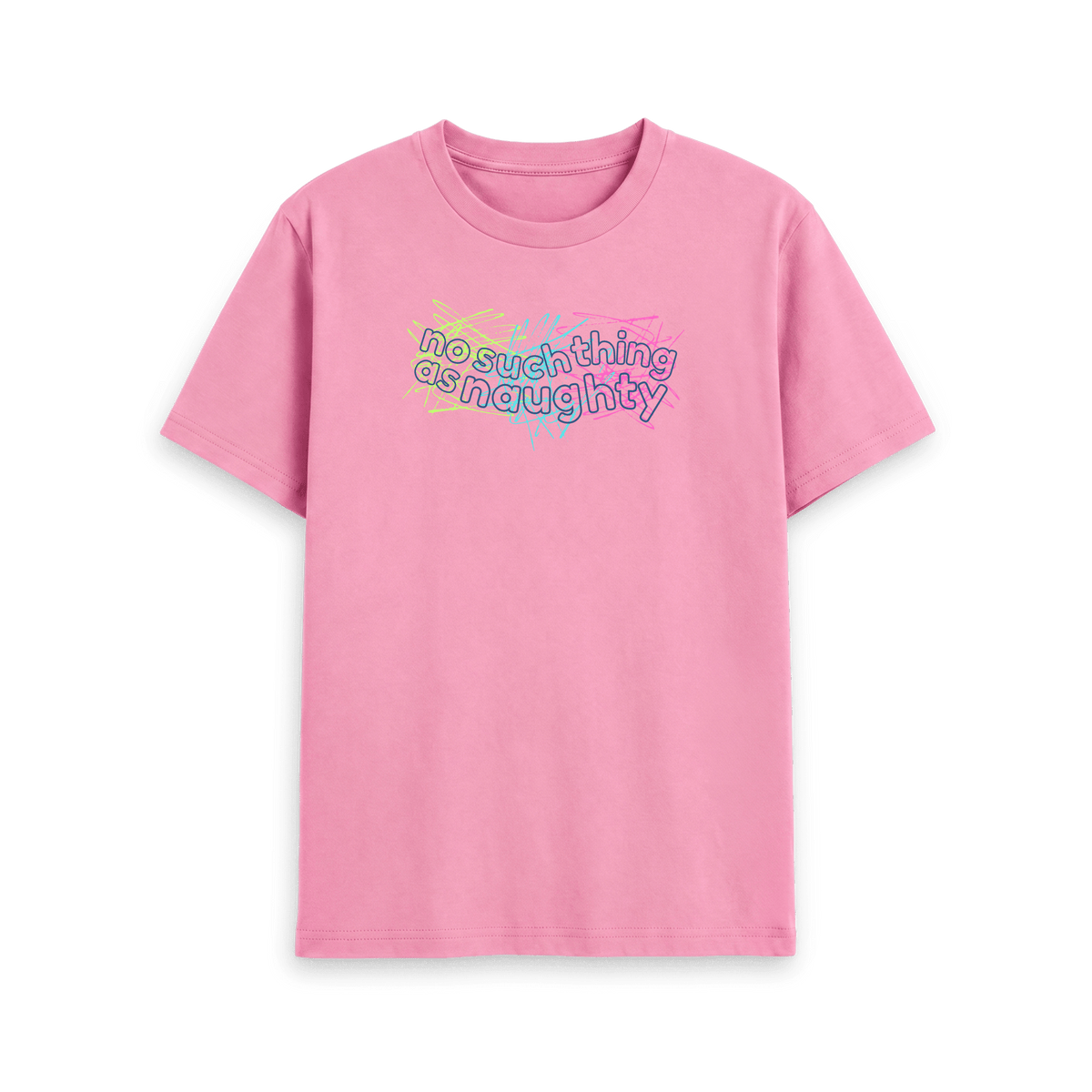 Rose Pink Printed T-shirt Front