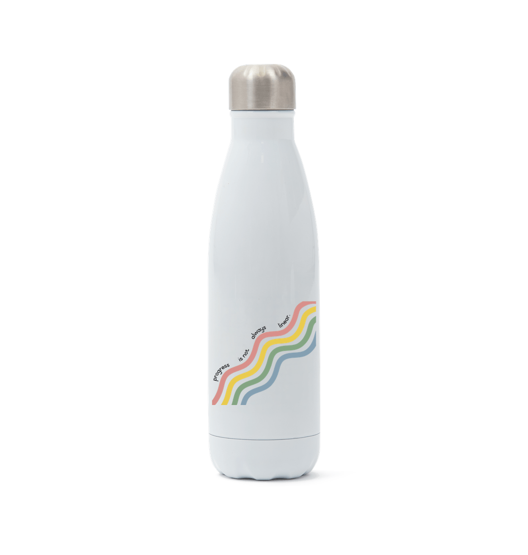 White Progress drinks bottle