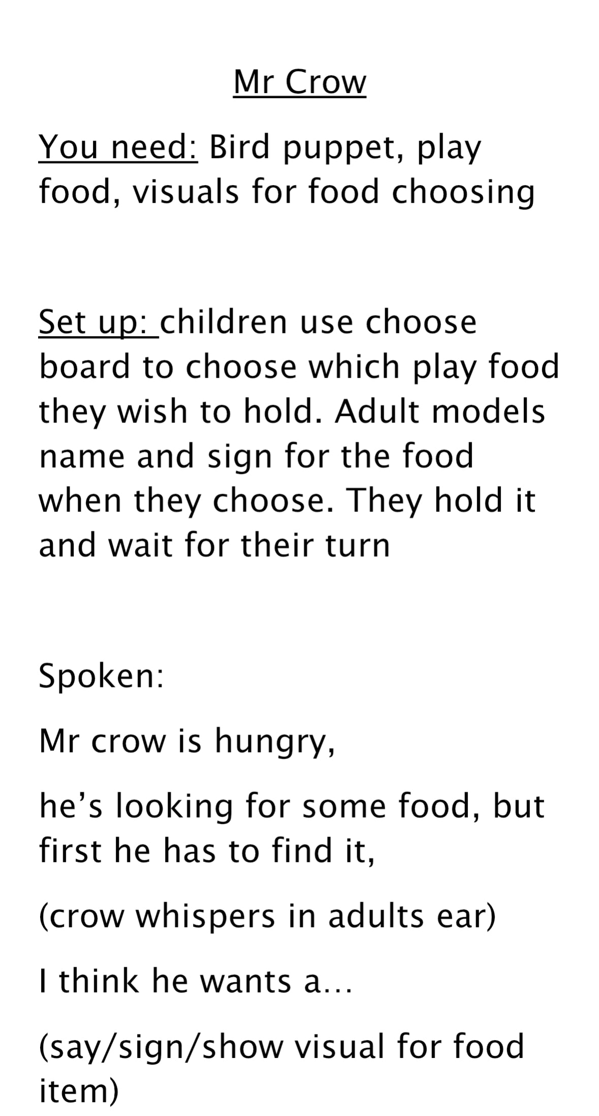 Mr Crow
