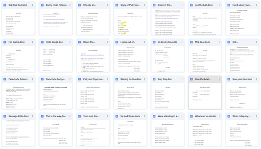 Lycra & Parachute Songs