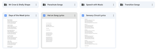 Original Song Resources