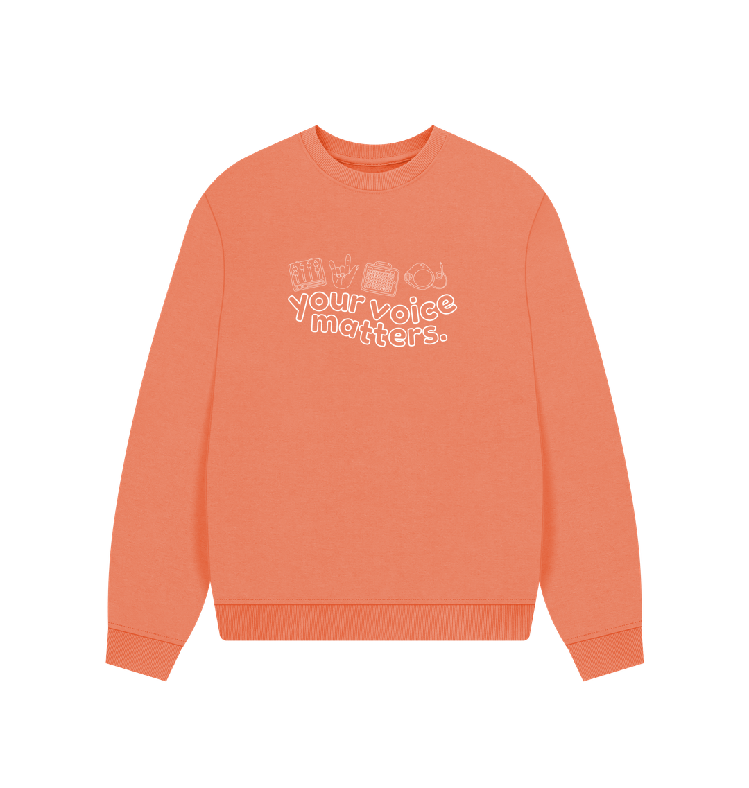 Apricot Printed Sweater