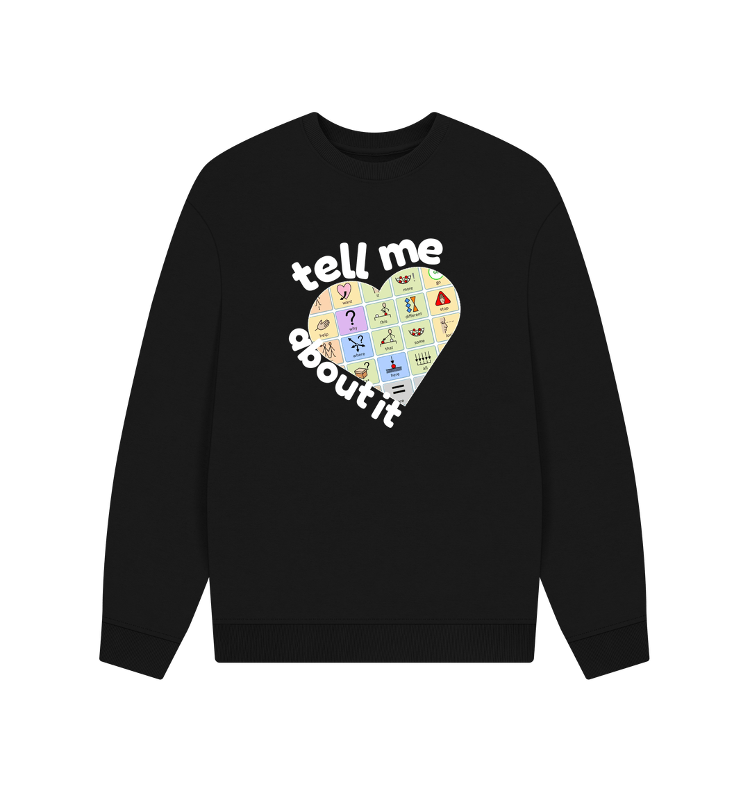 Black Printed Sweater