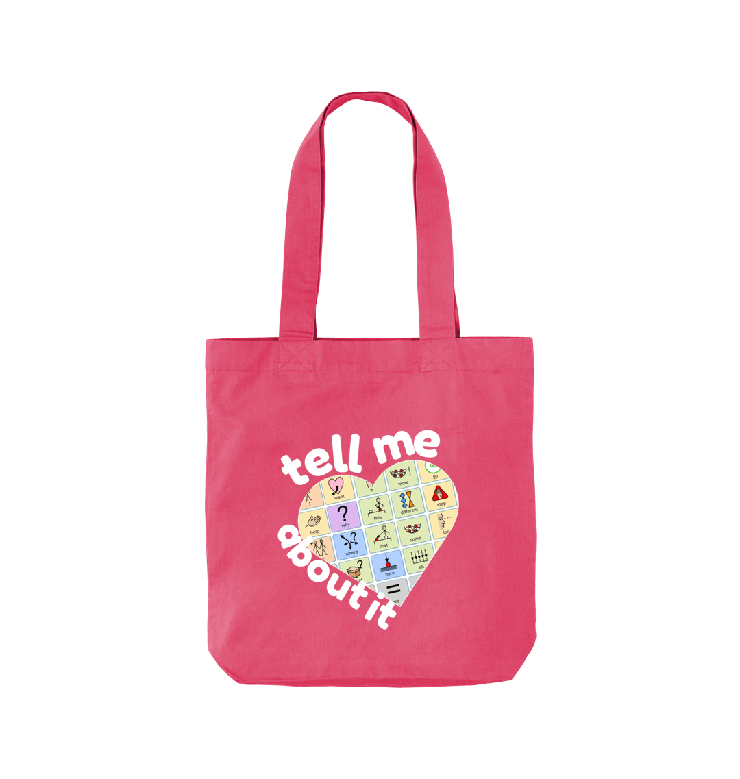Raspberry Pink Printed Bag Front