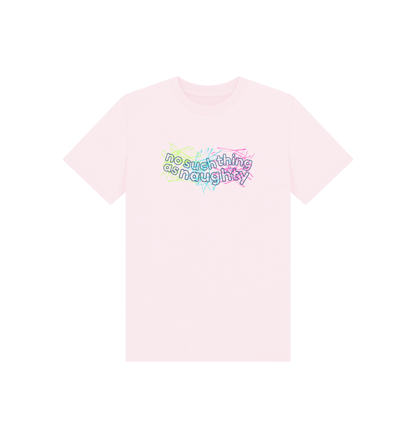 Pink Printed Kids T-Shirt Front