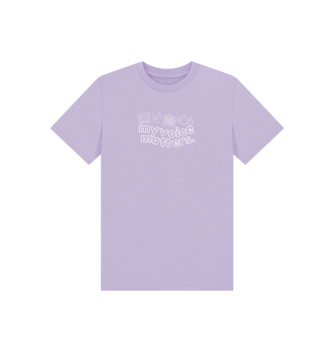 Soft Lilac Printed Kids T-Shirt