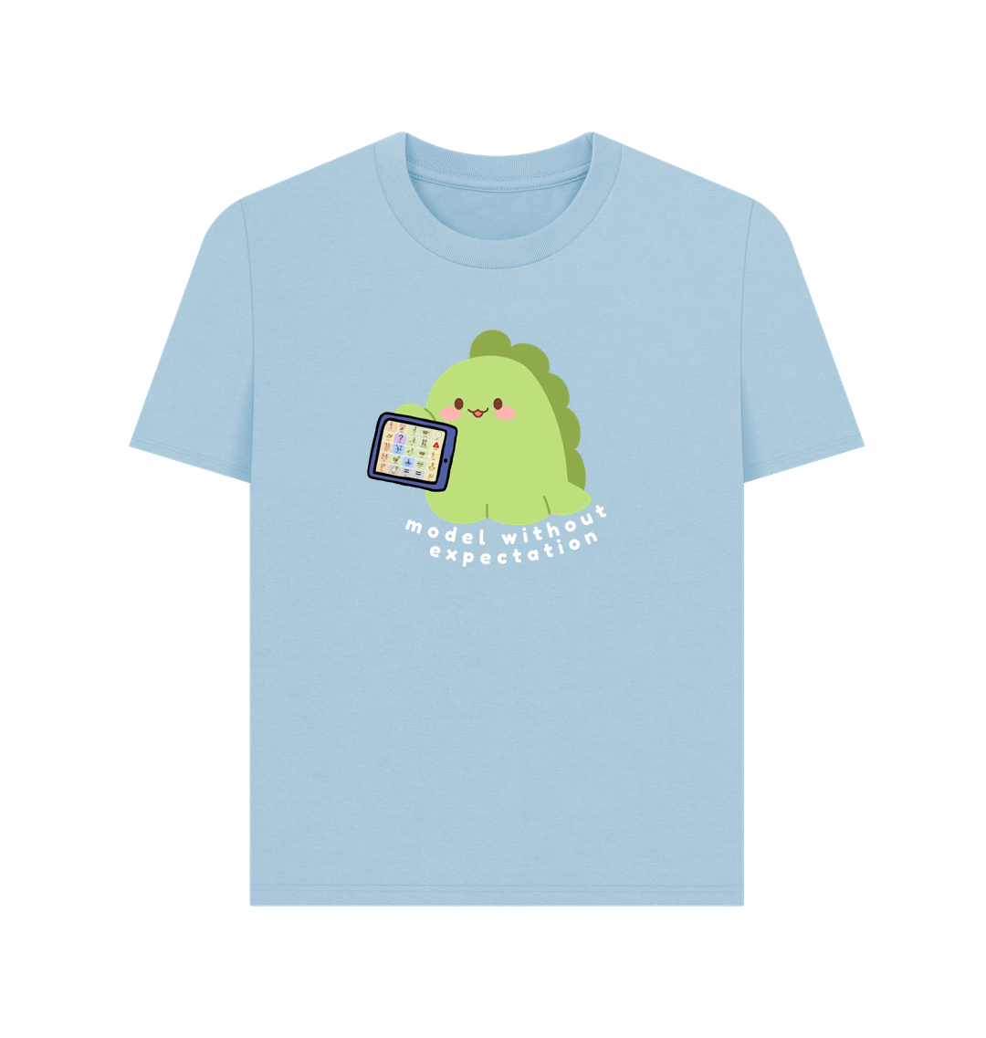 Milky Blue Printed T-shirt