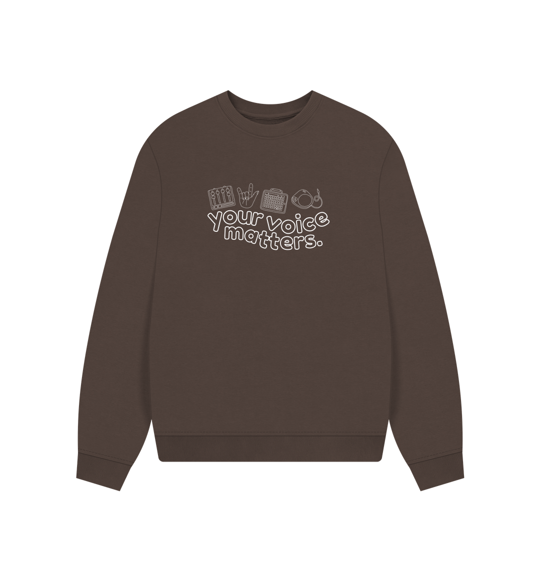 Chocolate Printed Sweater