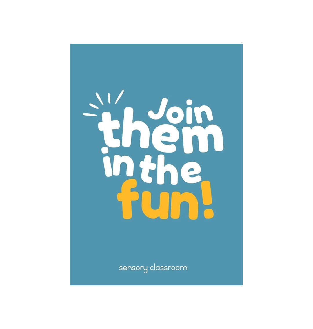 White Join Them in the Fun! postcard A6