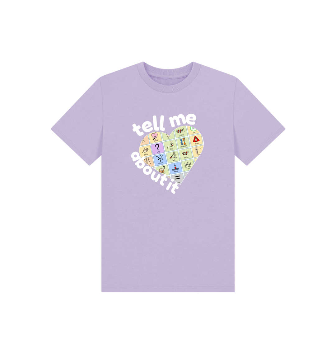 Soft Lilac Printed Kids T-Shirt