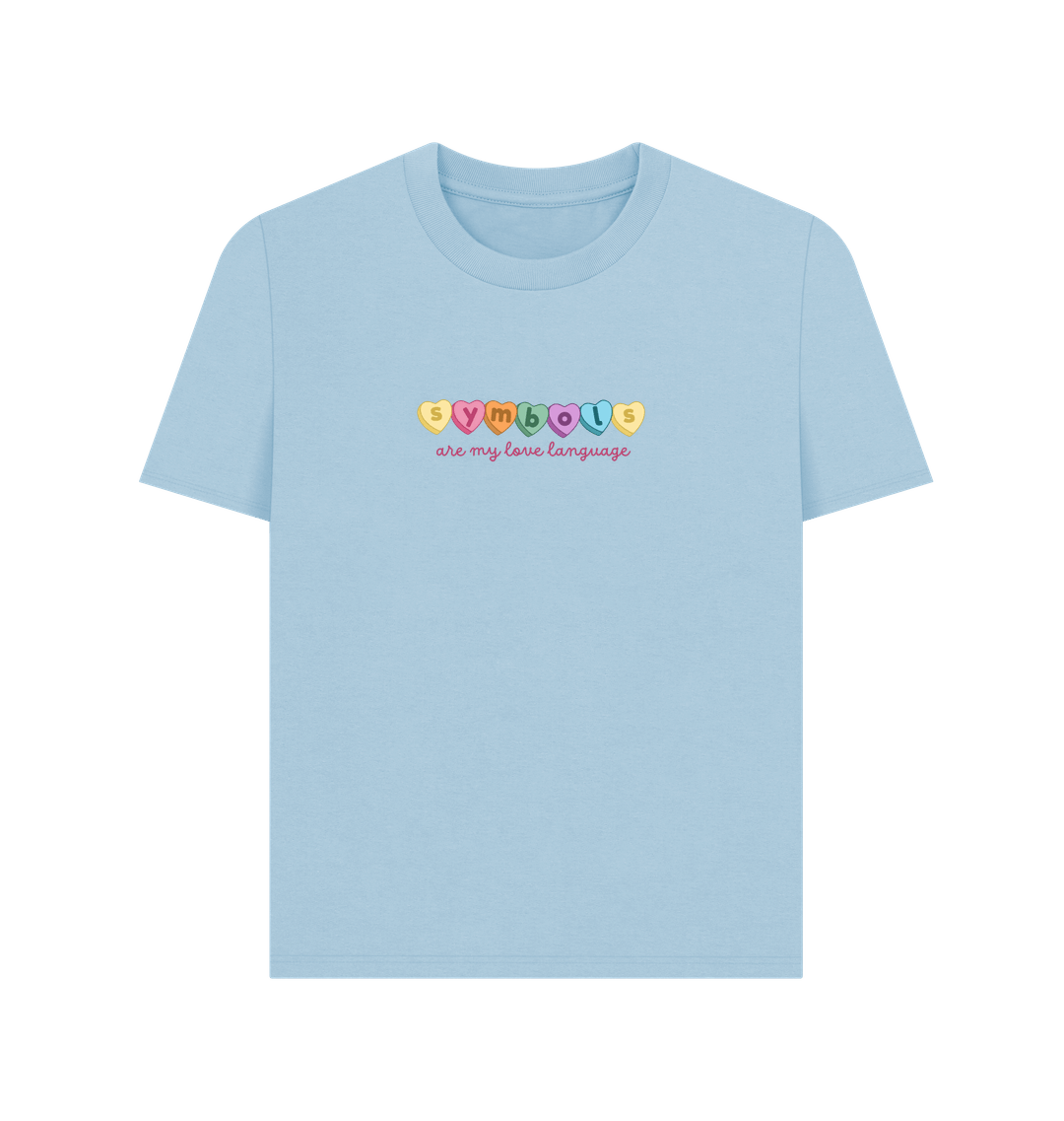 Milky Blue Printed T-shirt