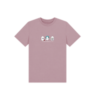 Mauve Printed Kids T-Shirt Front