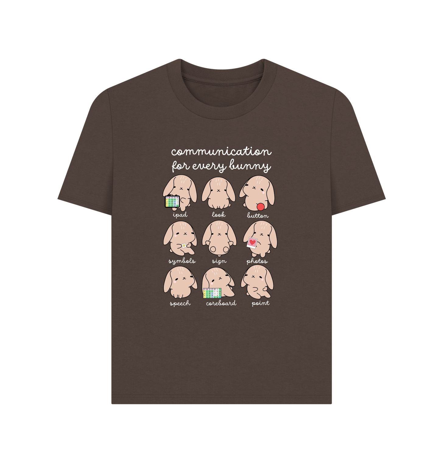 Chocolate Printed T-shirt Front