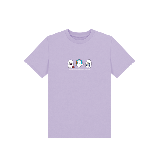 Soft Lilac Printed Kids T-Shirt Front
