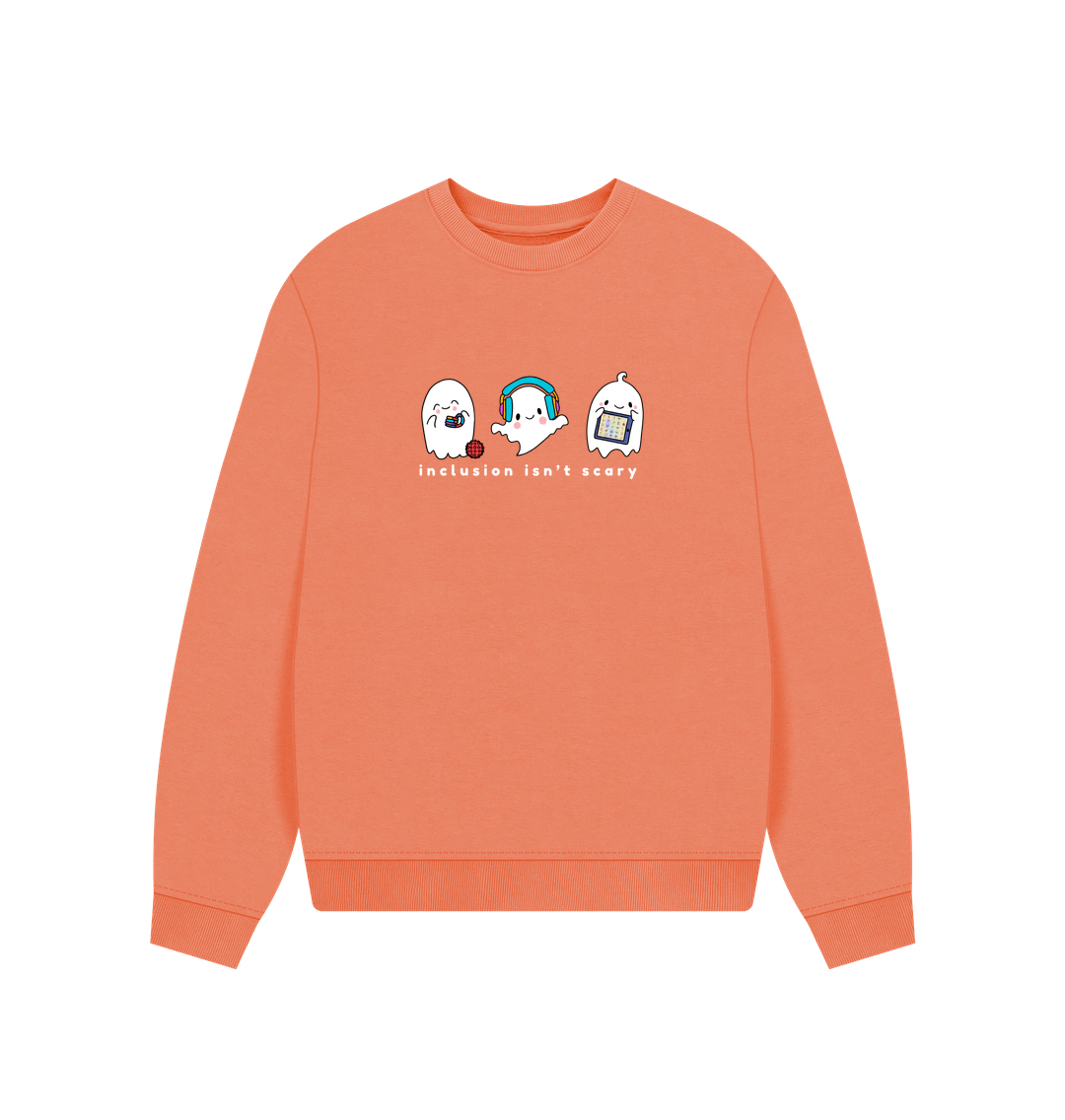 Apricot Inclusion Isn't Scary Women's Oversized Sweater