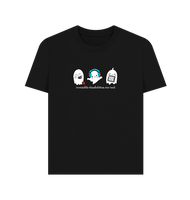 Black Printed T-shirt Front