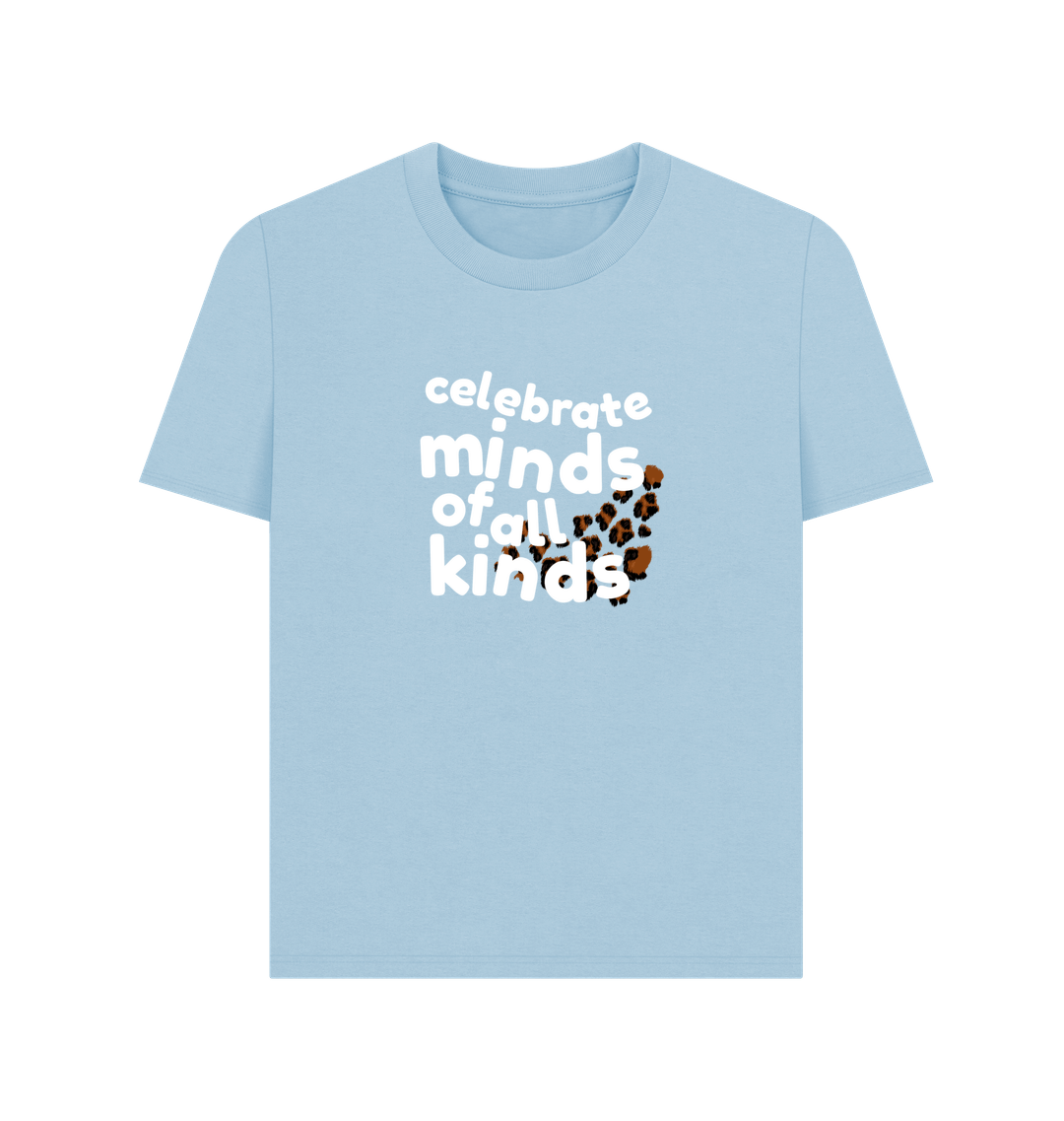 Milky Blue Printed T-shirt
