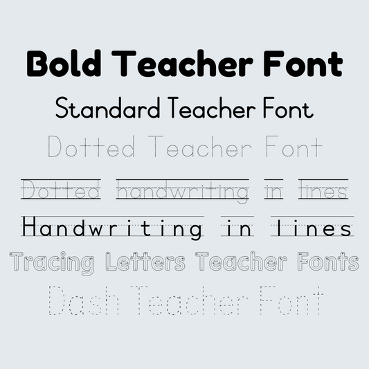 Teacher Fonts