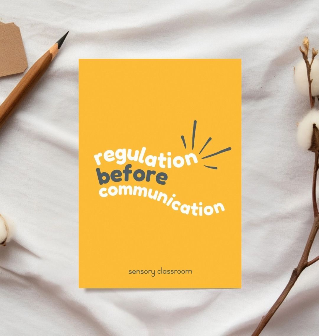 Regulation Before Communication postcard A6