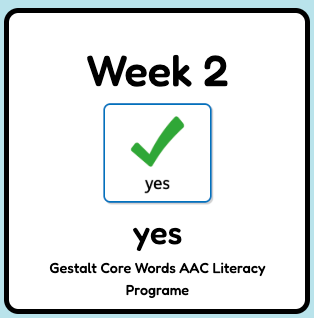 Core Word Programme Week 2 - 'yes'