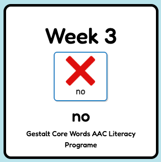 Core Word Programme Week 3 - 'no’
