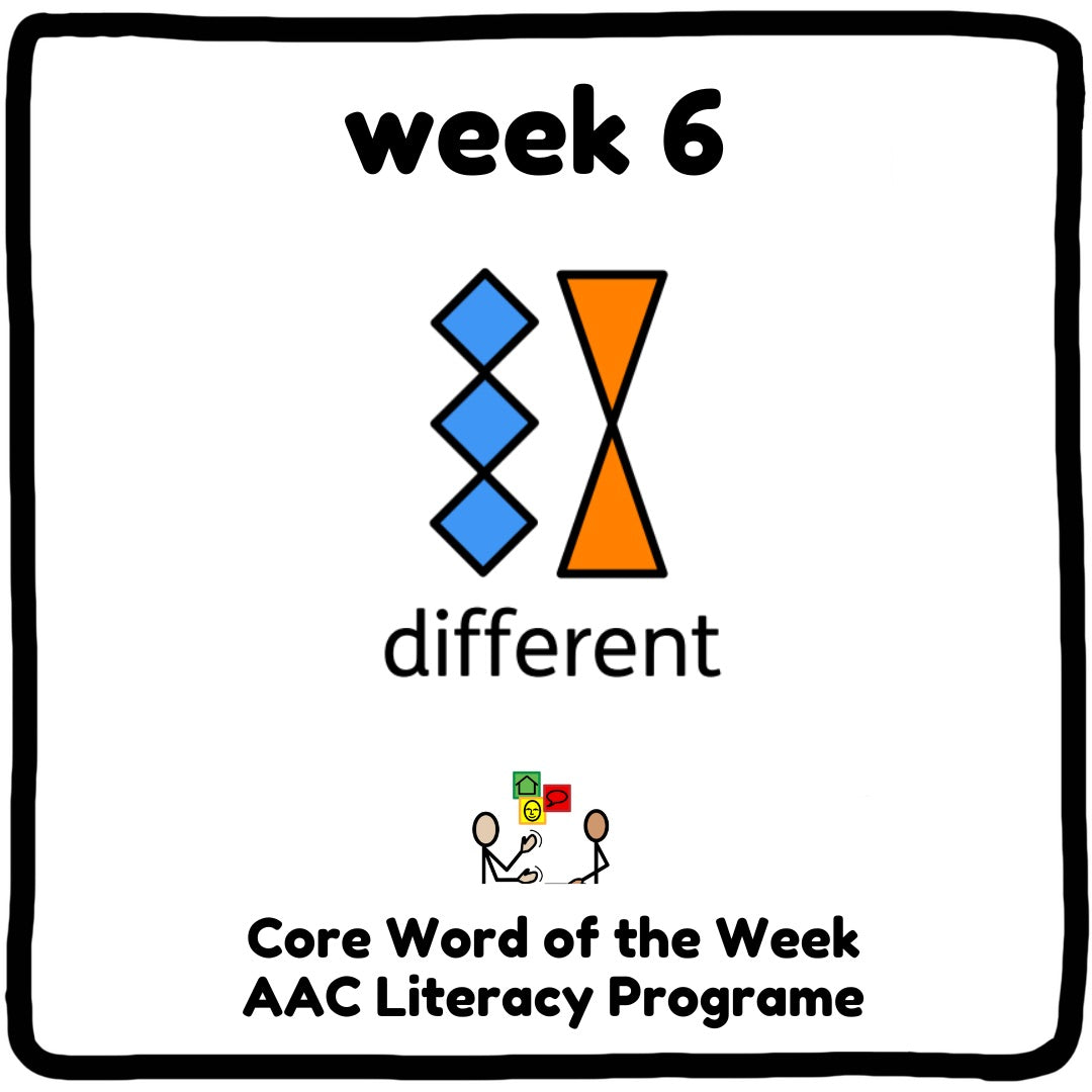 Core Word Week 6 - "Different"