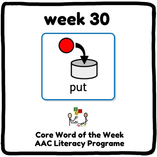My Core Word Programme Week 30 - "Put"